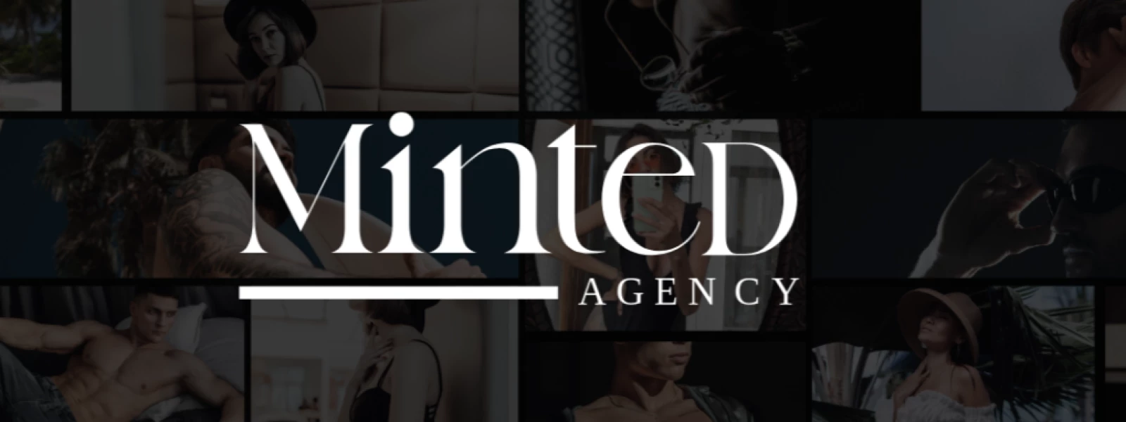 Minted Agency header