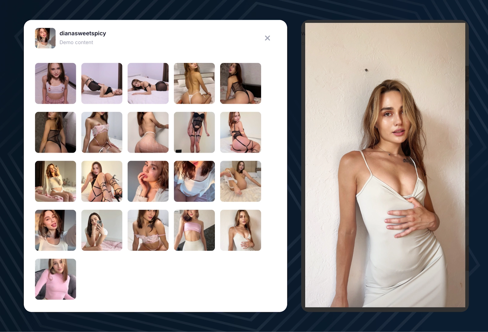Экран создания GG Swap кампании на платформе OnlyTraffic, где пользователь загружает фотографию и заполняет текстовые поля для рекламного поста.
