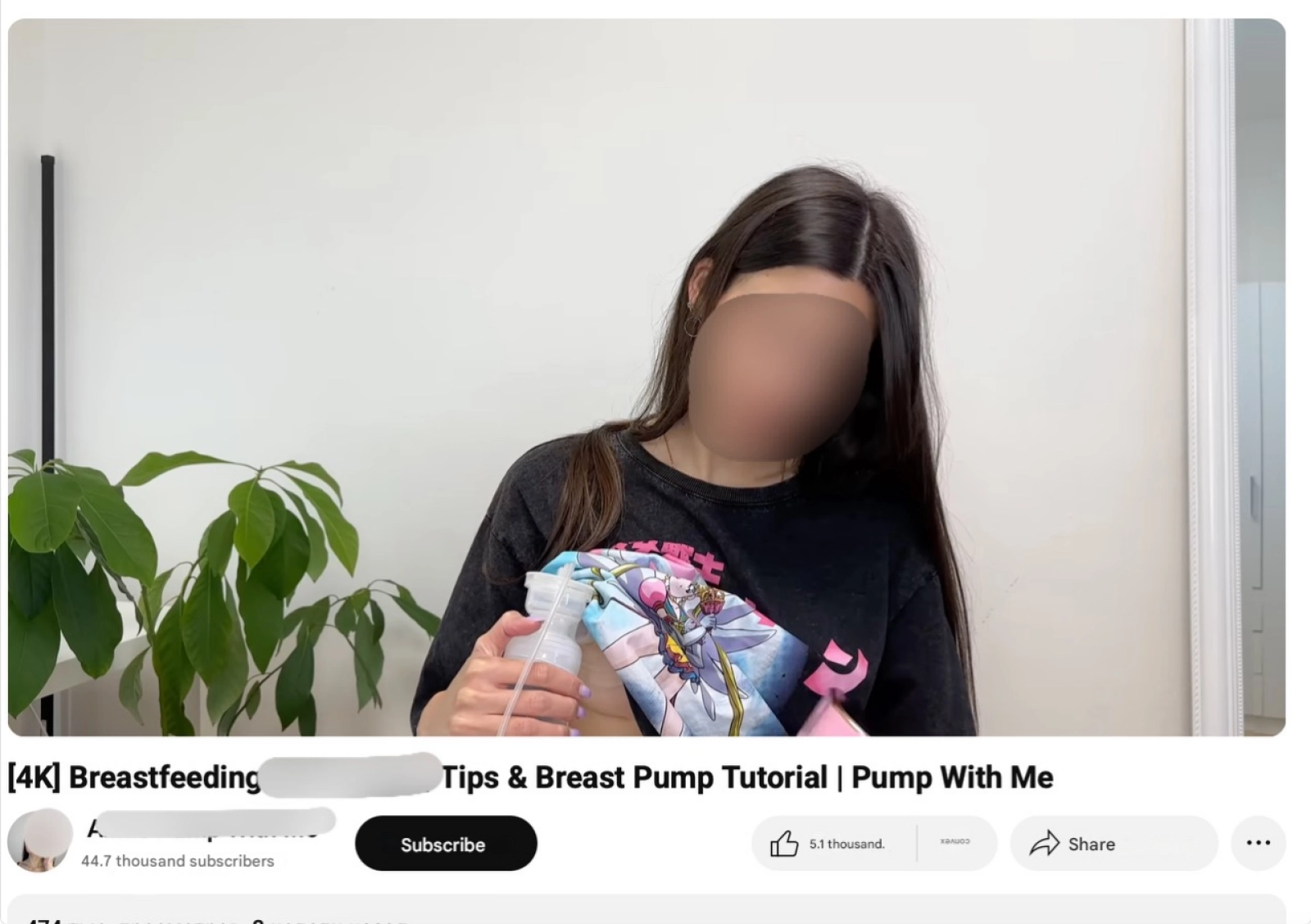 Pseudo-educational breastfeeding videos on YouTube