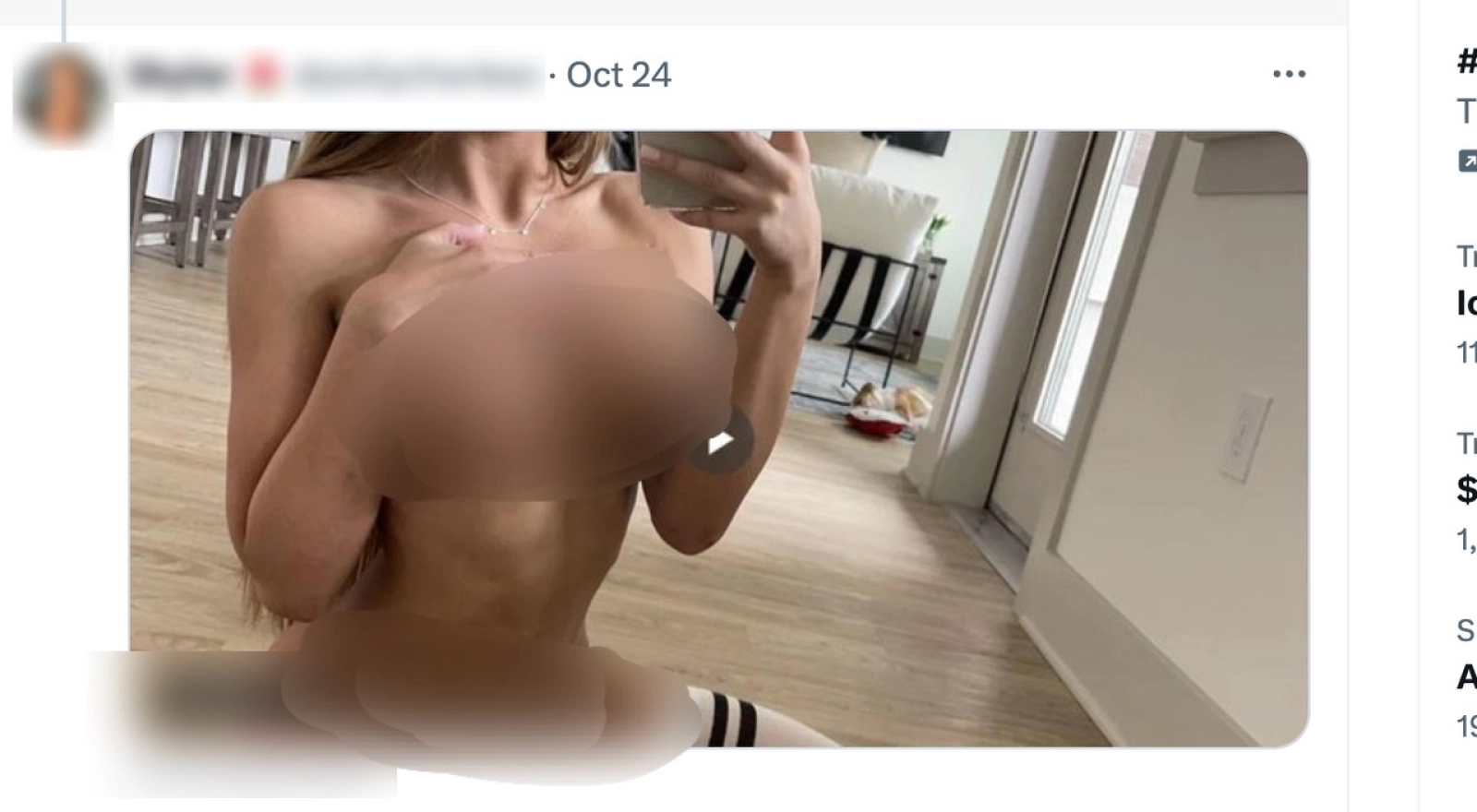 clickbate post for onlyfans model on twitter