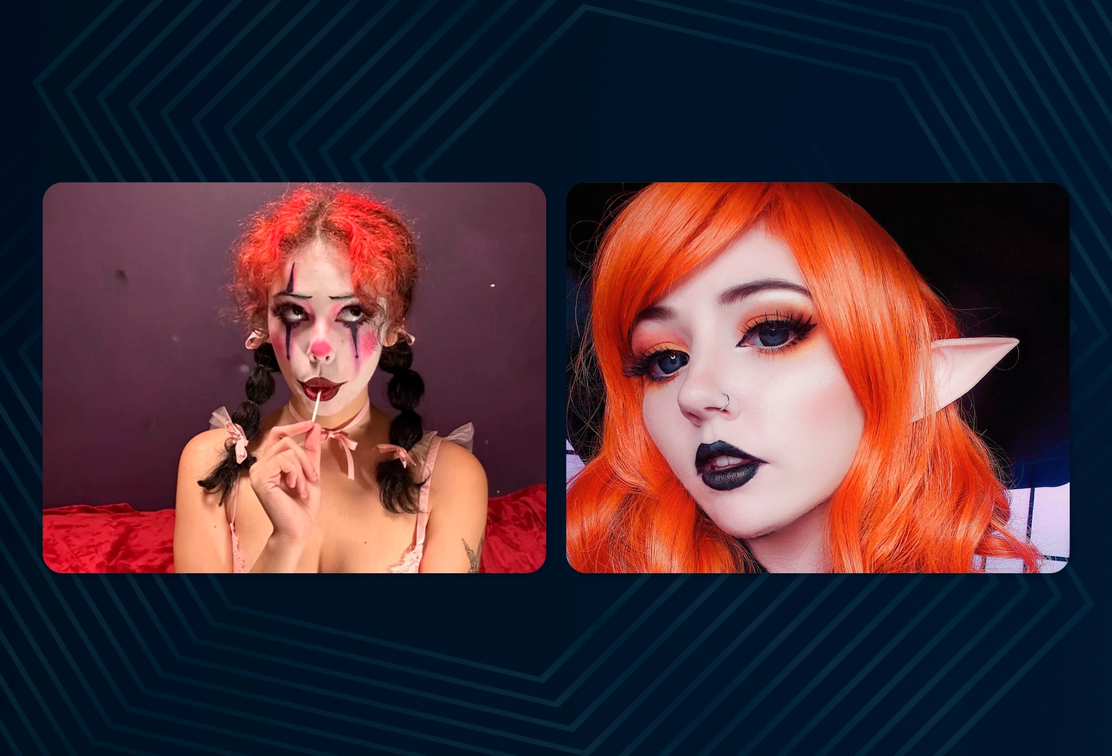 A theme with abundant makeup and dressing up can become your “calling card”