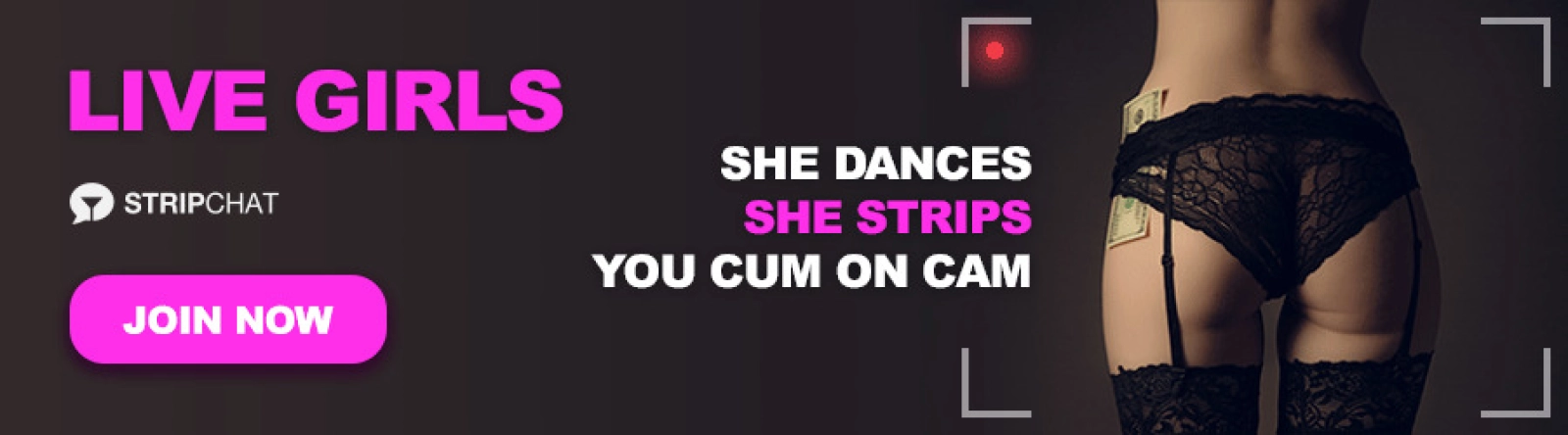 strip chat banner example