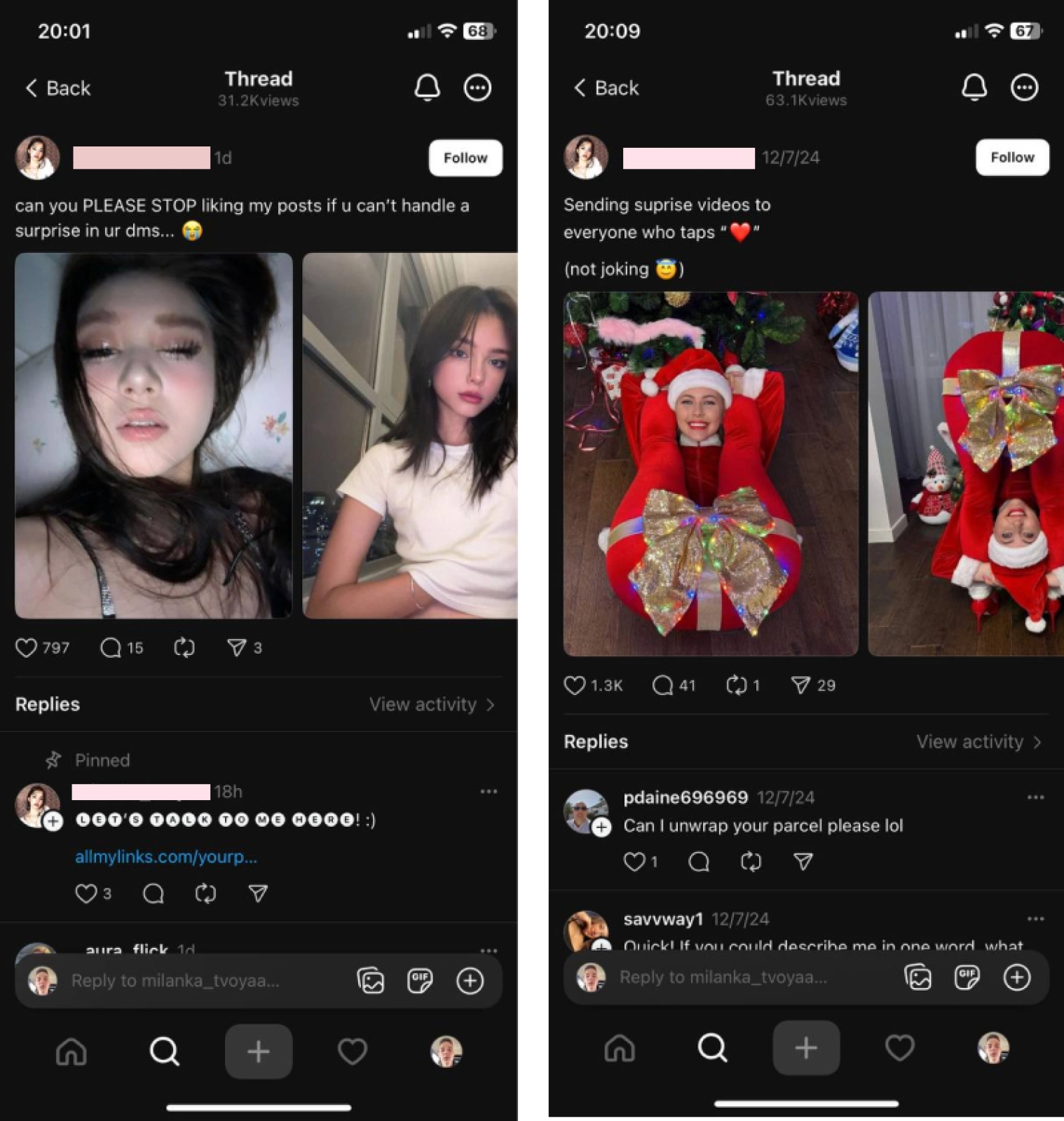 Threads органик трафик для новых акаунтов