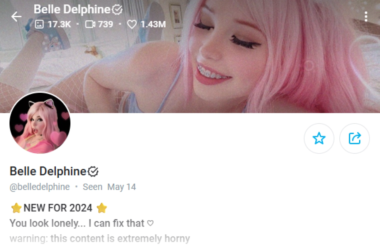 Top cosplay onlyfans earner in 2025 - Belle Delphine