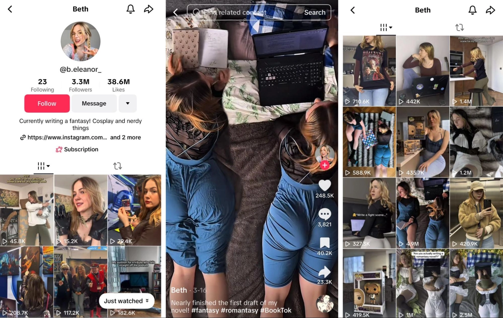 Viral videos of OnlyFans models with TikTok
