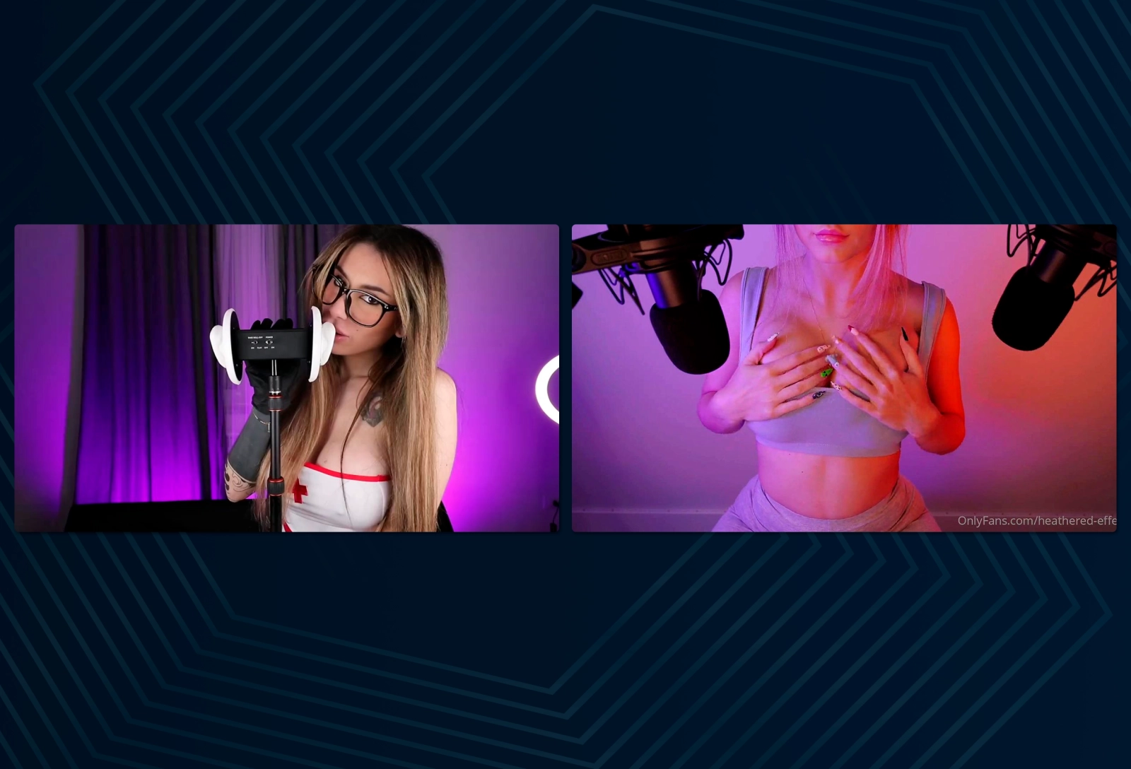 ASMR originated as SFW content, but became very popular on OnlyFans