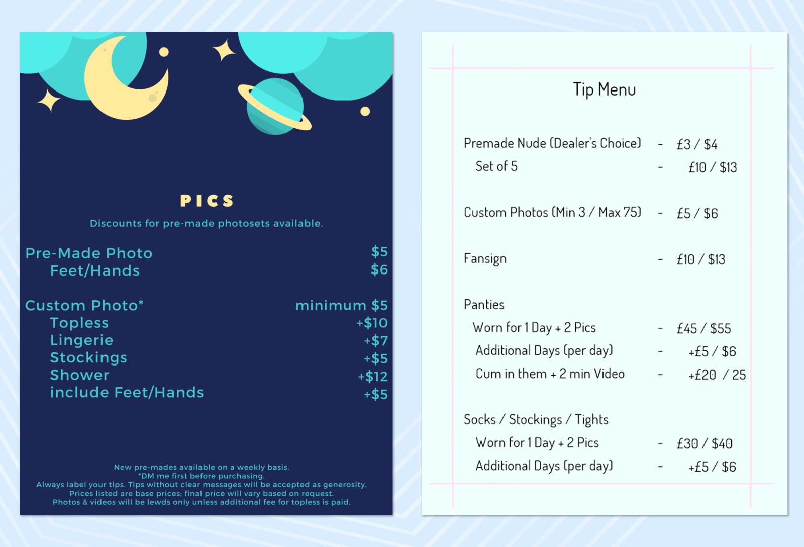 Using the tip menu greatly increases the return on investment from fans.