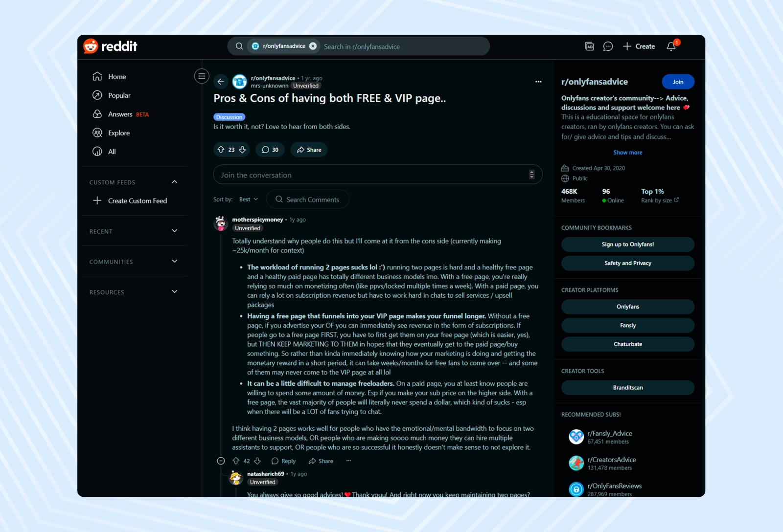 If you don't know how to run a second page, you can always turn to the community of creators