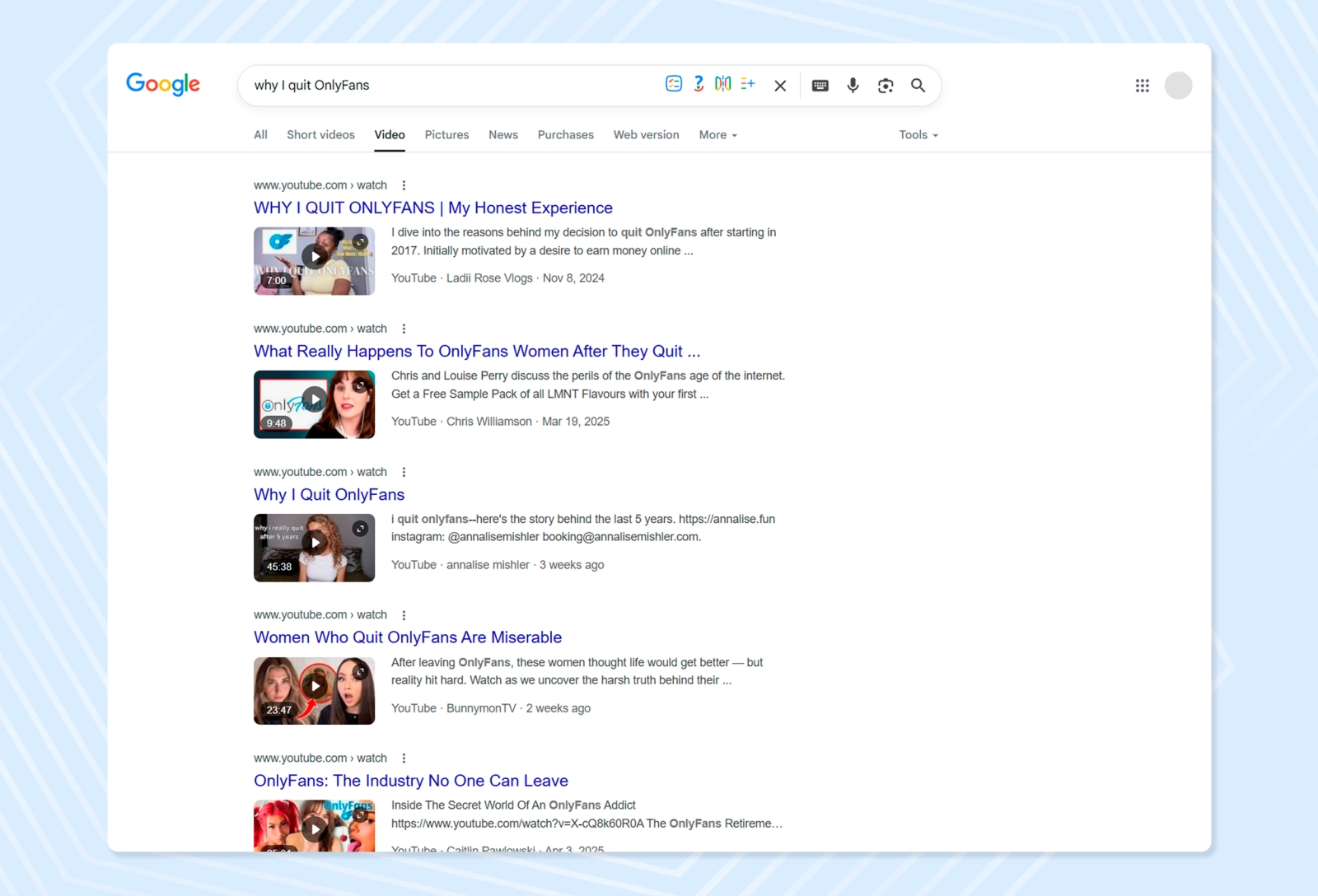 You can find countless videos online from former OnlyFans models, and each of them has their own unique opinion about the platform