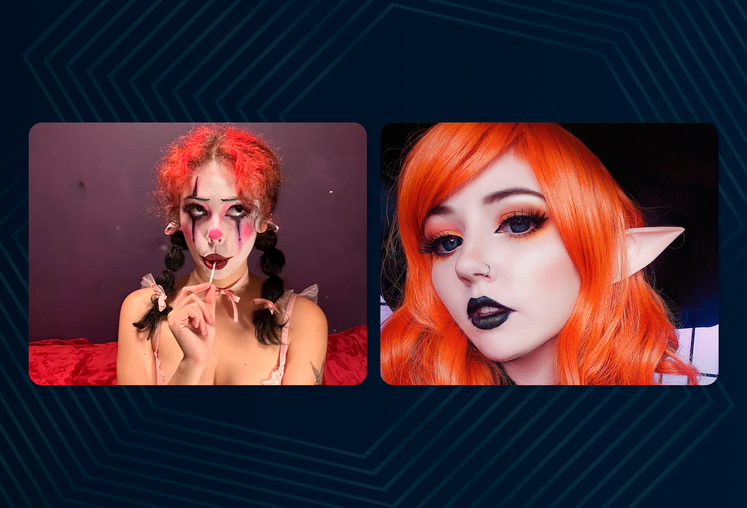 A theme with abundant makeup and dressing up can become your “calling card”