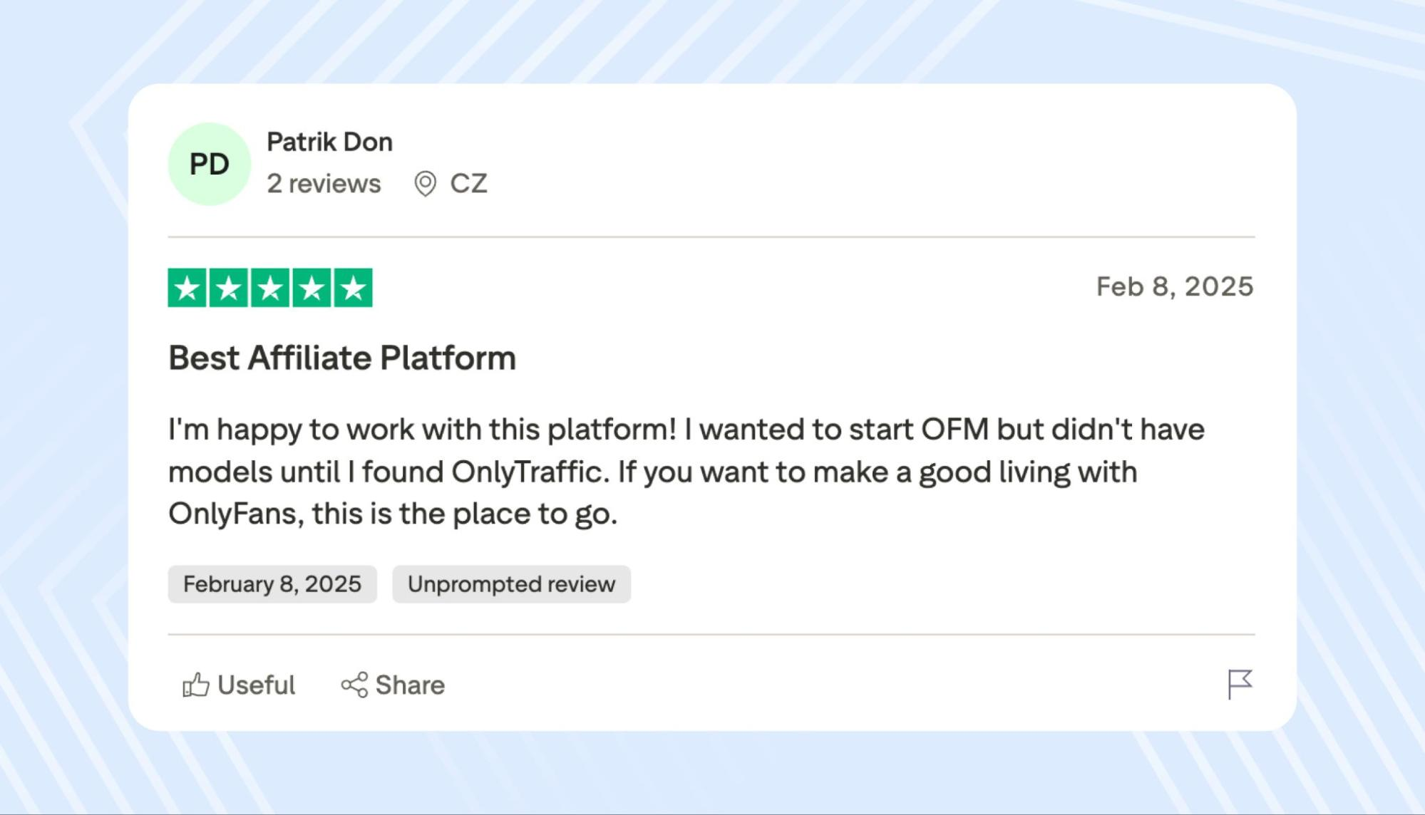 Комментарий от Patrik Don на Trustpilot