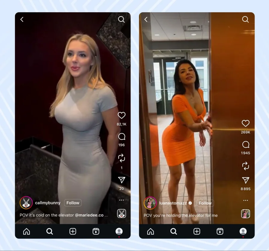 Soft Erotica content on Instagram