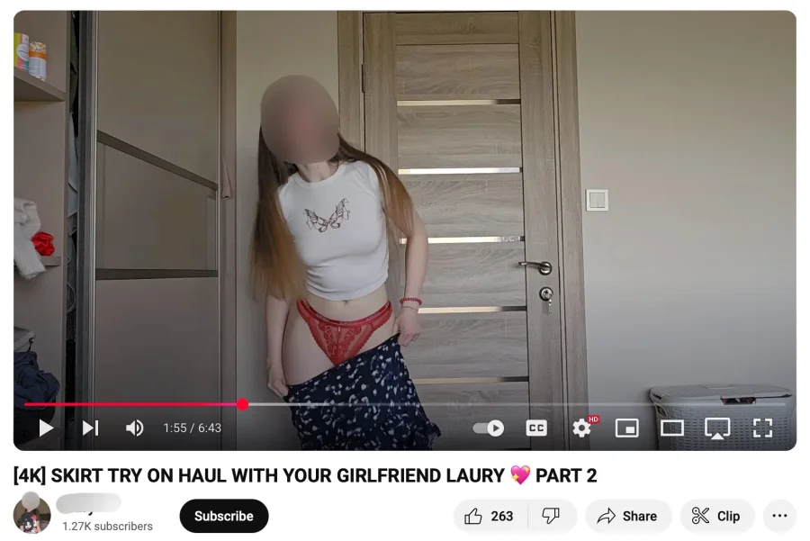 "Try On Haul" video on YouTube