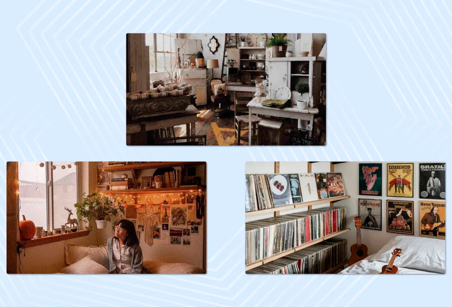 Examples of vintage interior design 