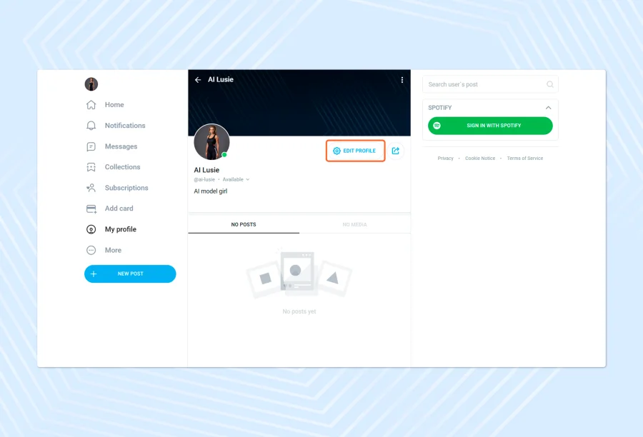 Account settings
