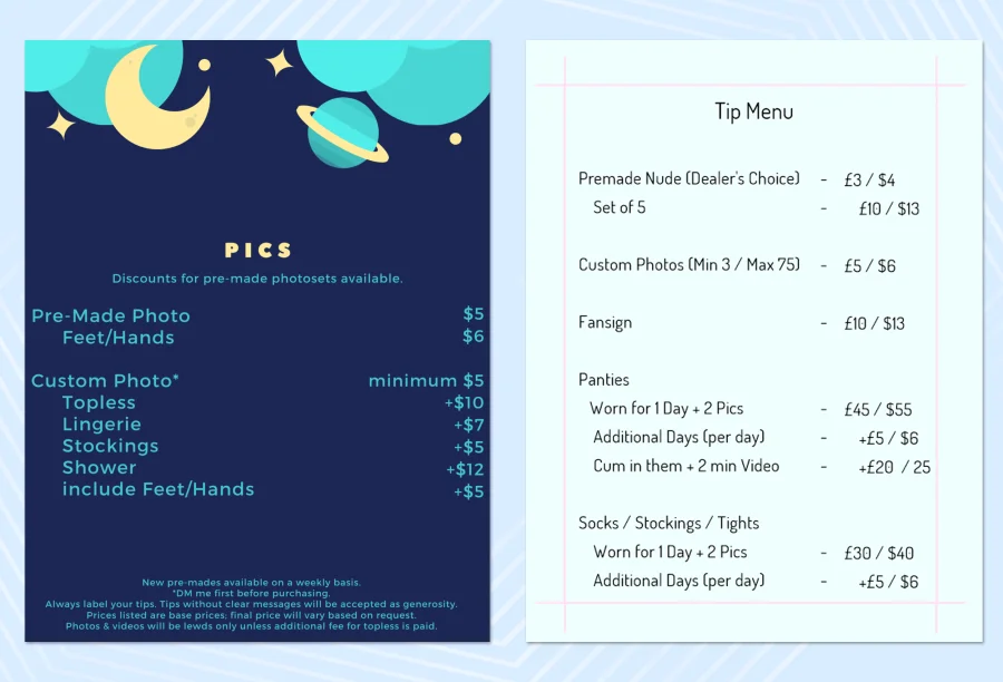 Using the tip menu greatly increases the return on investment from fans.