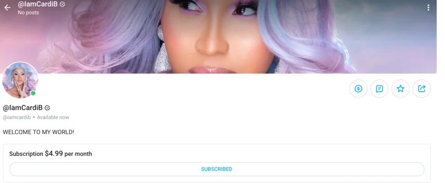 Rapper and model Cardi B