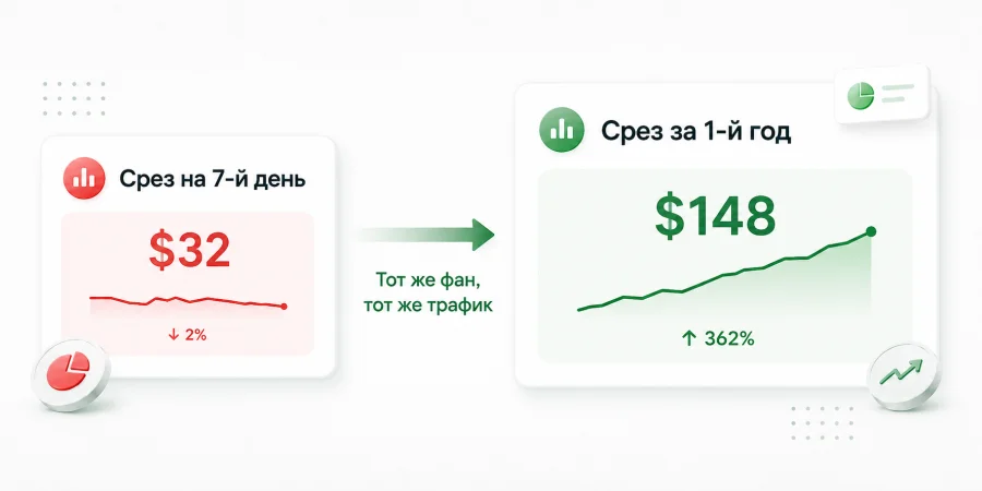 Взгляд на 7 день vs взгляд через год