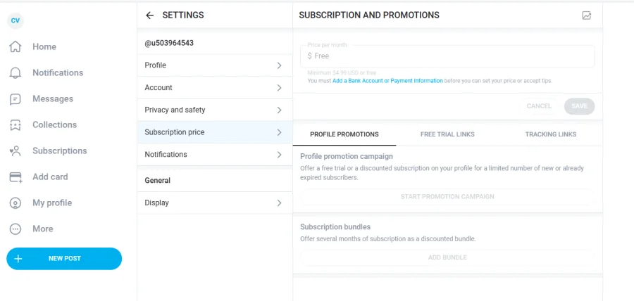 Set up a subscription to your OnlyFans page - Onlyfans sign up tutorial from OnlyTraffic