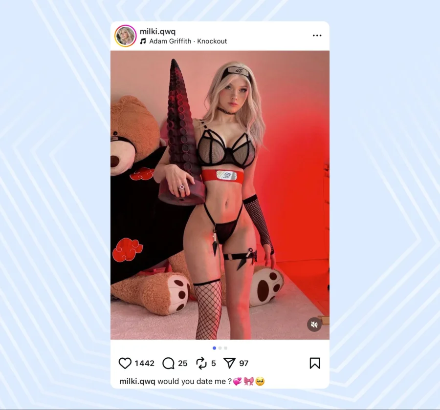 Тизеры в Instagram для контента с секс-игрушками