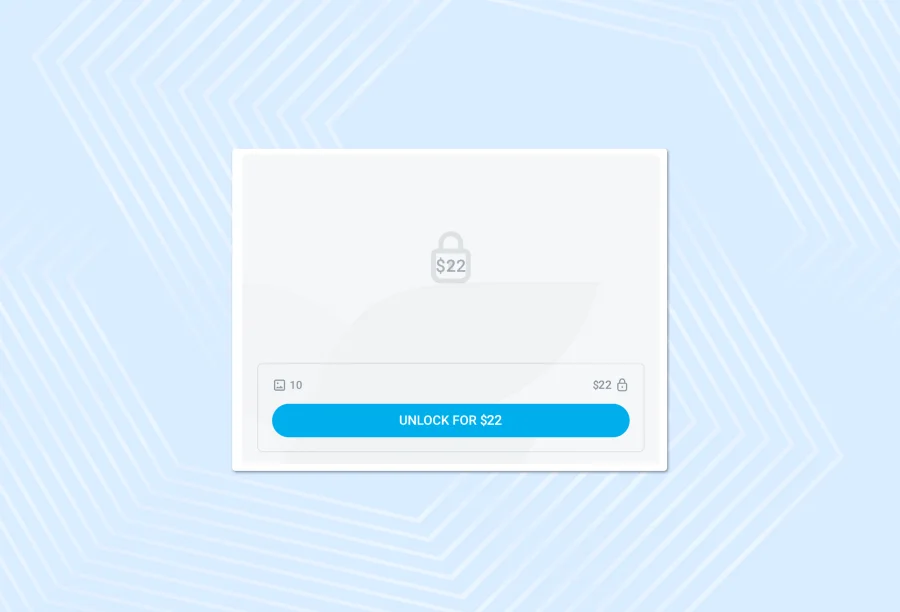 The lock icon indicates that this is PPV content
