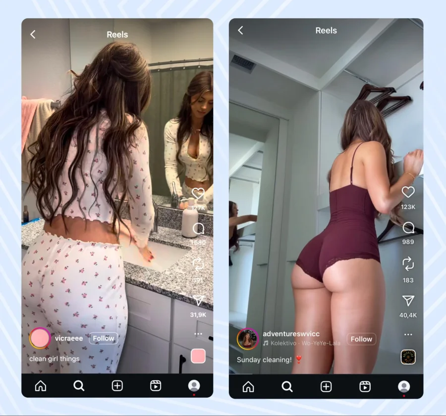 Примеры пикантного повседневного контента на платформе Instagram