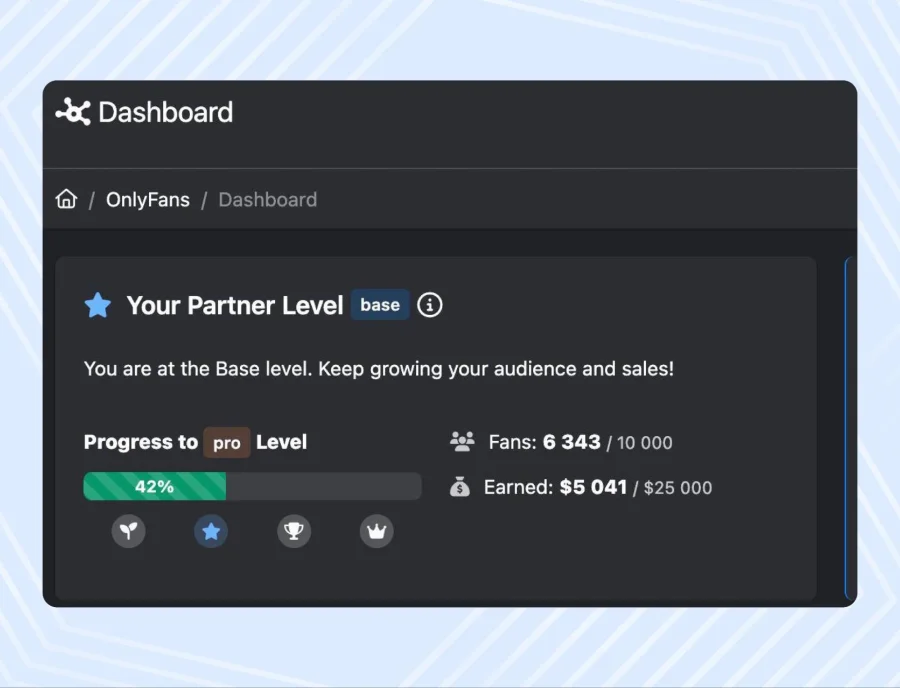 Дашборд маркетолога на OnlyTraffic