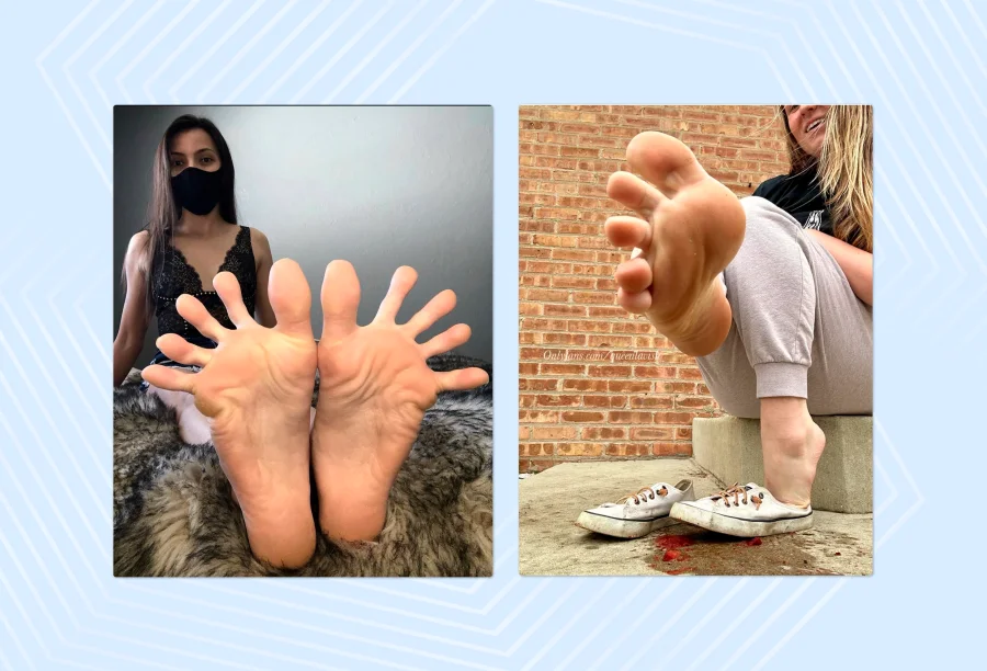 Toes spread feet pics example