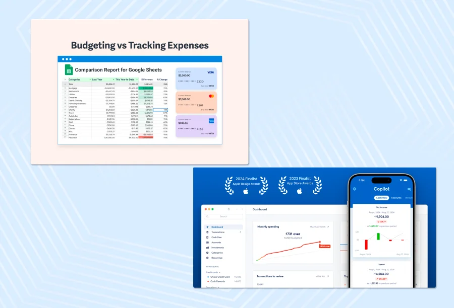 Apps and spreadsheets for tracking income 
