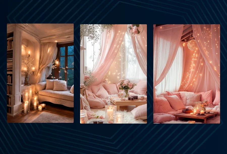An example of a romantic home interior