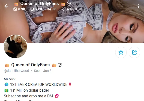 Queen of OnlyFans - top OF creator in 2025
