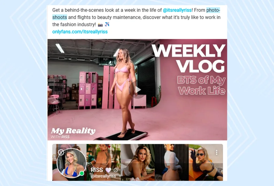 Onlyfans behind the screen content has super high value on a platform