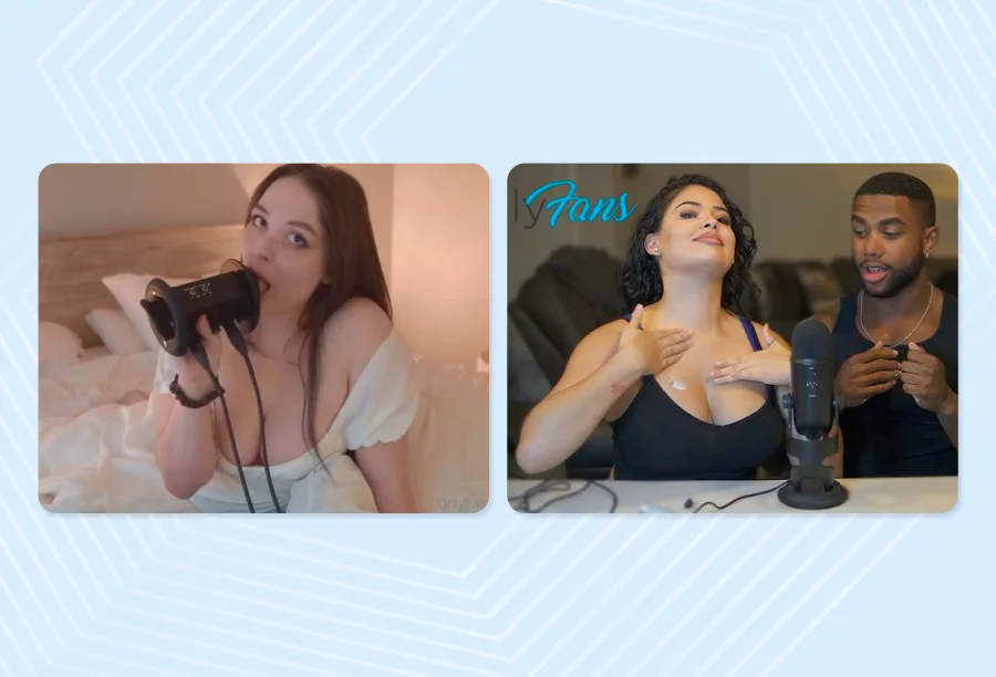 Although ASMR is not usually associated with adult content, it is very popular on the platform