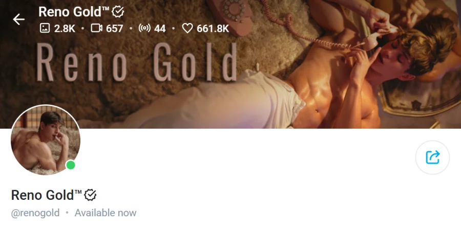 Reno Gold - top onlyfans male earner in 2026