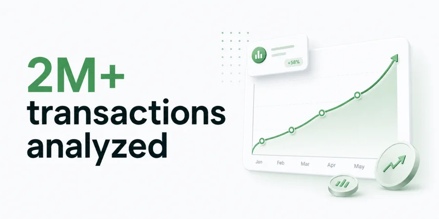 2 million transactions analyzed banner